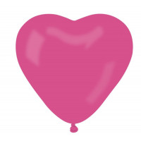 Farebné balóniky v tvare srdiečka 50 kusov GoDan - ružové 