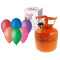 Héliová fľaša na 20 balónov + 25 kusov farebných balónikov GoDan - oranžová