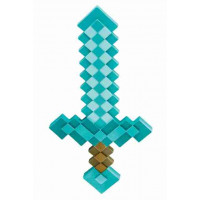 Diamantový meč pre deti Minecraft GoDan - tyrkysový 