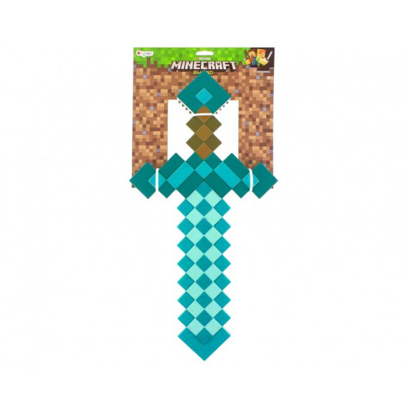 Diamantový meč pre deti Minecraft GoDan - tyrkysový