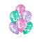 Farebné balóniky 6 kusov GoDan Happy Birthday - morská víla