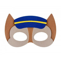 Plstená maska pre deti 18 x 12 cm Police Officer Tlapková Patrola GoDan 