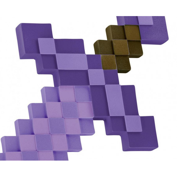 Diamantový meč pre deti Minecraft GoDan - fialový