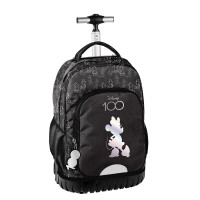 Školská taška na kolieskach BeUniq Minnie Mouse - čierna 