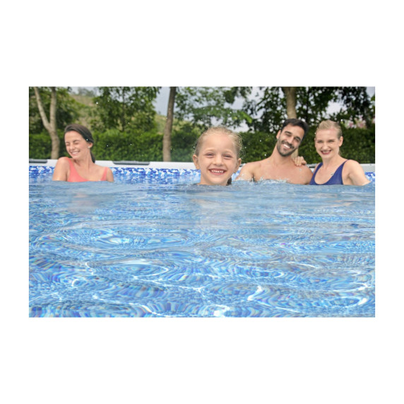 BESTWAY Steel Pro Frame rodinný bazén 427 x 84 cm + kartušová filtrácia 56595