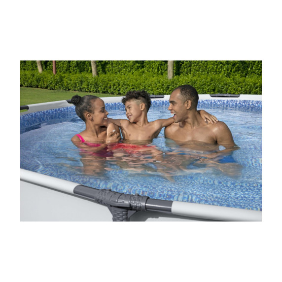 BESTWAY Steel Pro Frame rodinný bazén 427 x 84 cm + kartušová filtrácia 56595