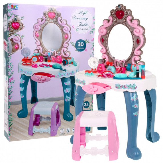 Detský toaletný stolík so stoličkou Inlea4Fun MY DRESSING TABLE