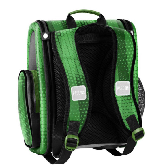 Školská taška 36 x 30 x 16 cm PASO Football - zelená