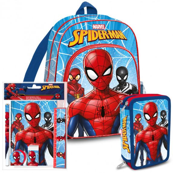 Školský set Kids Licensing SPIDERMAN 2021 - batoh, peračník s príslušenstvom