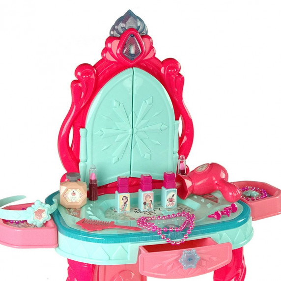 Detský toaletný stolík so stoličkou Inlea4Fun BEAUTY ANGEL - ružový