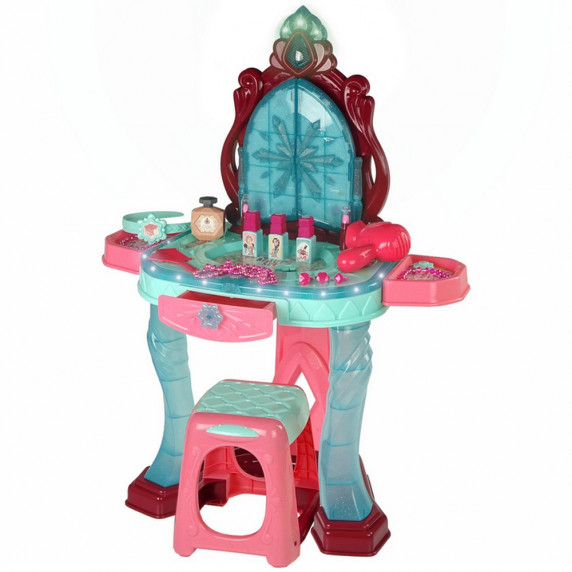 Detský toaletný stolík so stoličkou Inlea4Fun BEAUTY ANGEL - tyrkysový