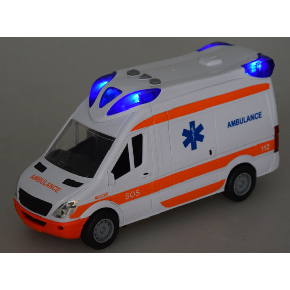  Záchranárske auto  so svetelnými a zvukovými efektmi Inlea4Fun CITY SERVICE