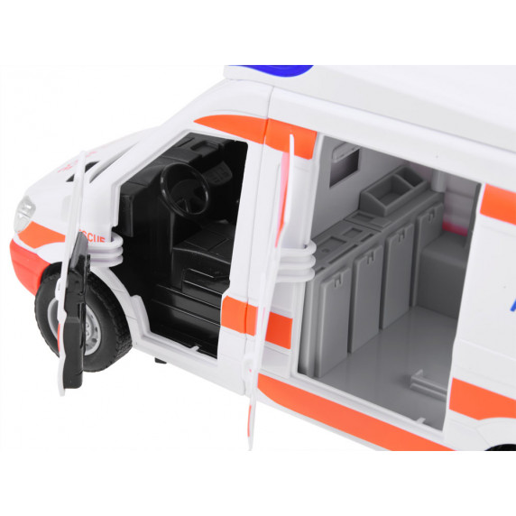  Záchranárske auto  so svetelnými a zvukovými efektmi Inlea4Fun CITY SERVICE