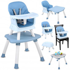 Multifunkčná jedálenská stolička 6 v 1 Inlea4Fun - modrá Preview