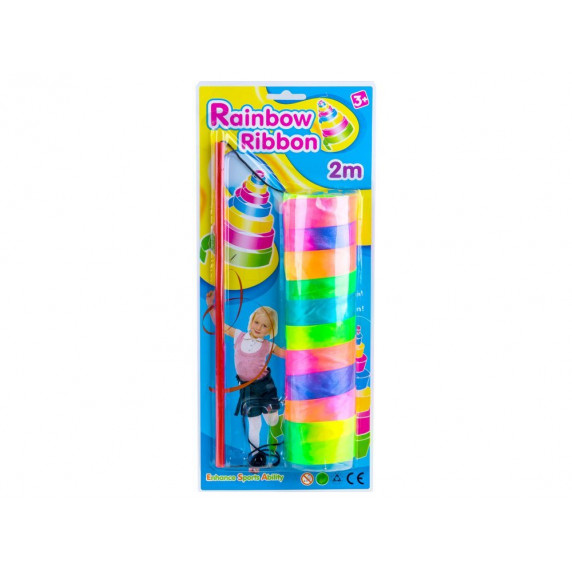 Gymnastická stuha pre deti Inlea4Fun RAINBOW RIBBON