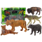 Figúrky - africké zvieratá 6 ks Inlea4Fun ANIMAL WORLD