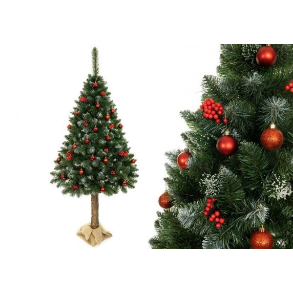 Vianočný stromček s kmeňom a šiškami 180 cm DIAMOND PINE 3D