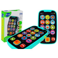 Interaktívny detský mobilný telefón HOLA SmartPhone - modrý 