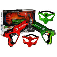 Call Of Life Sada laserovej pištole a masky červená - zelená 