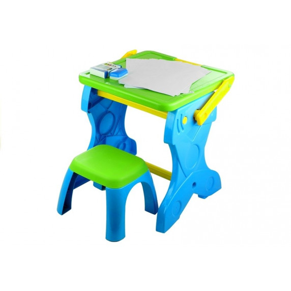 Inlea4Fun LEARNING TABLE Multifunkčný skladací stôl 2v1 so stoličkou