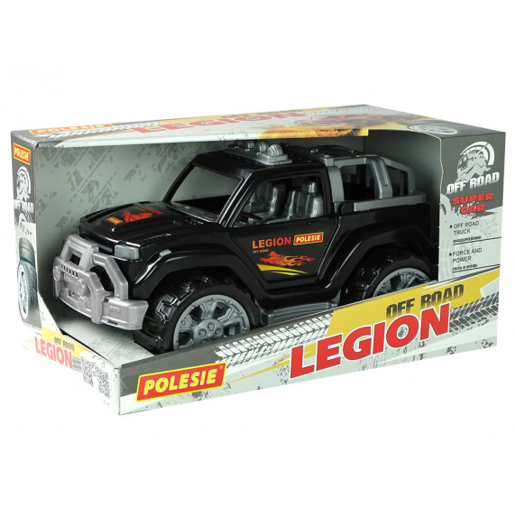Veľké detské terénne vozidlo POLESIE Legion Black 89083 - čierne