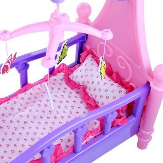 Inlea4Fun SWEET BED Postieľka pre bábiky - ružová