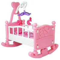 Kolíska pre bábiky BABY BED Inlea4Fun - ružová 