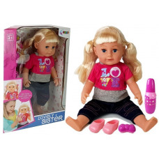 Detská interaktívna bábika 45 cm Inlea4Fun LOVELY SISTER s doplnkami Preview
