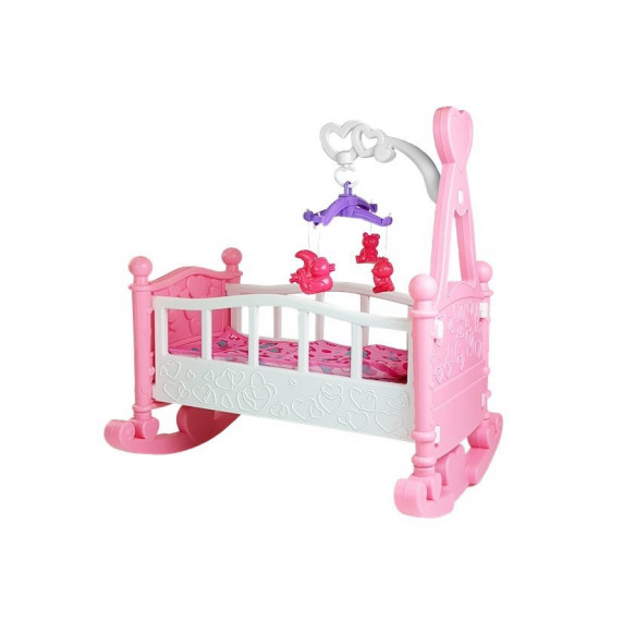 Kolíska pre bábiky BABY BED Inlea4Fun - ružová