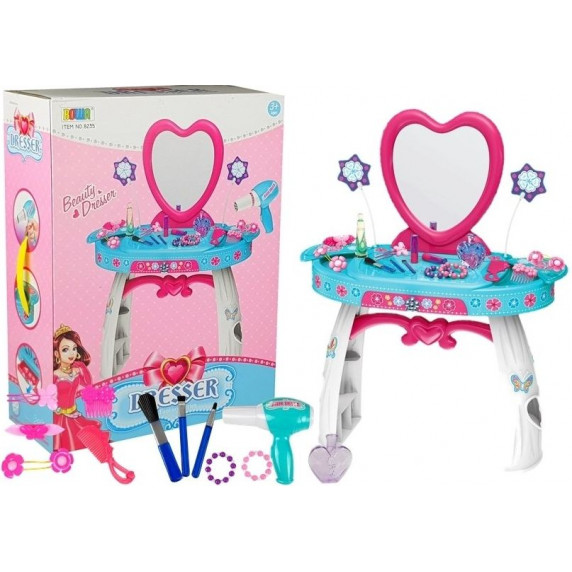 Detský toaletný stolík Inlea4Fun BEAUTY DRESSER HEART 