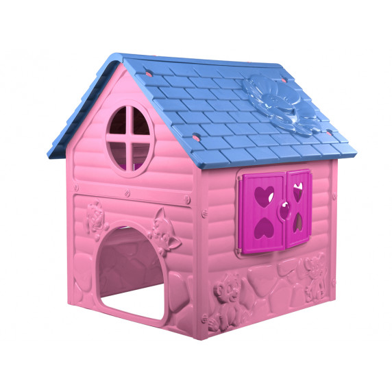Záhradný domček Inlea4Fun MY FIRST PLAYHOUSE 456 - ružový/modrý