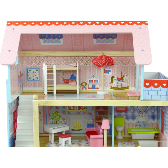 Drevený domček pre bábiky Inlea4Fun MARIKA