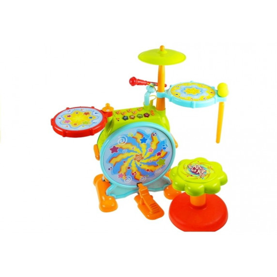 Detské bubny pre najmenších Inlea4Fun Melodious Jazz Drum 