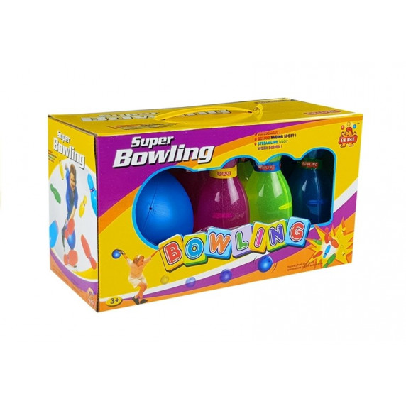 Farebný detský bowling Inlea4Fun SUPER BOWLING 