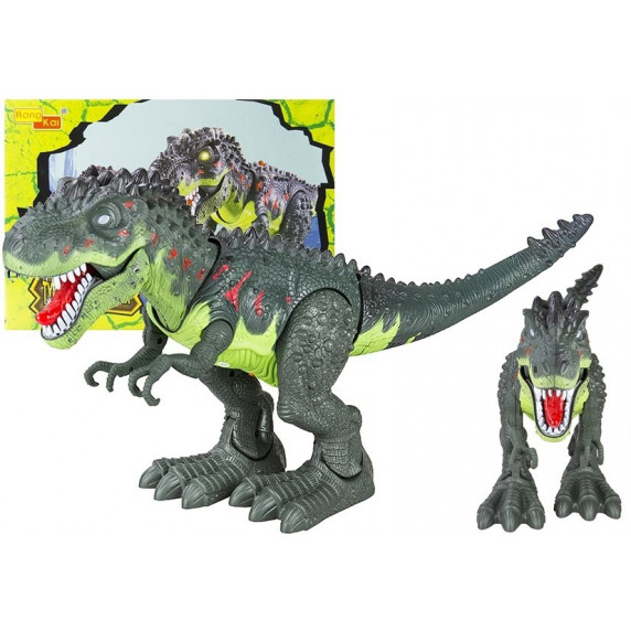 Dinosaurus figúrka na batérie - Tyrannosaurus Rex Inlea4Fun - zelená