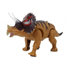 Dinosaurus figúrka na batérie - Triceratops Inlea4Fun - hnedý Preview