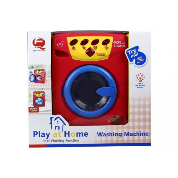 Detská práčka Inlea4Fun PLAY AT HOME - červená