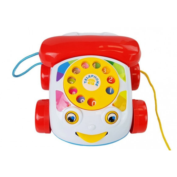 Detský pevný telefón na kolieskach Inlea4Fun PUZZLE PHONE