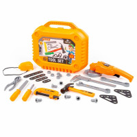 Detské náradie v kufríku 30 kusov Polesie Tool Set - oranžové 