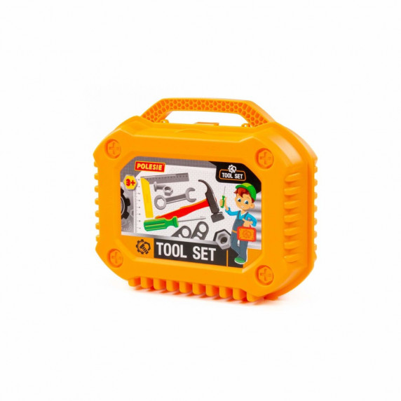 Detské náradie v kufríku 30 kusov Polesie Tool Set - oranžové