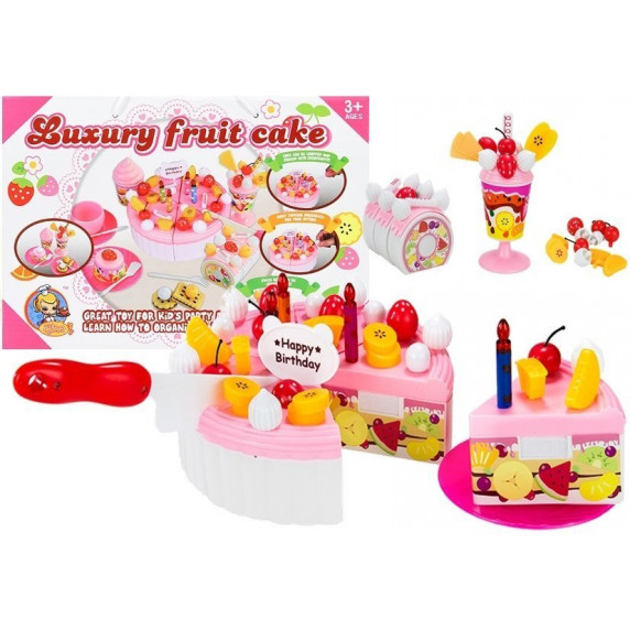 Detská krájacia torta lnea4Fun LUXURY FRUIT CAKE s doplnkami
