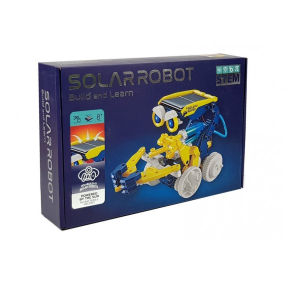 Solárny robot 11 v 1 Inlea4Fun BUILD AND LEARN - žltý