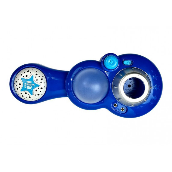 Karaoke mikrofón so stojanom Inlea4Fun MIKRO PHONE - modrý