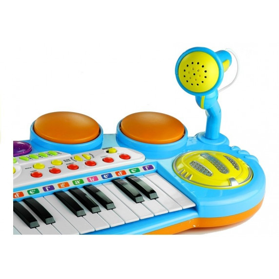 Detské elektronické klávesy Inlea4Fun LET THE CHILD - modré