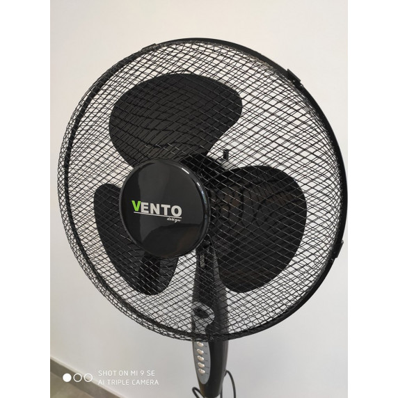 Domáci ventilátor VENTO 40 cm 40 W čierny
