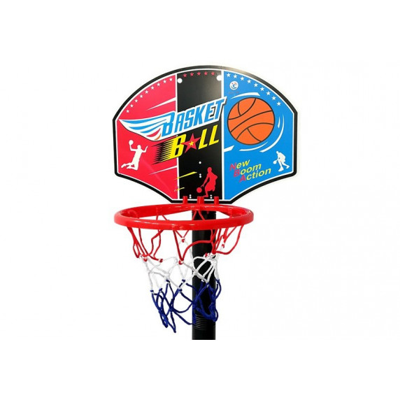 Basketbalový kôš s doskou Inlea4Fun SUPER SPORT SET BASKETBALL 