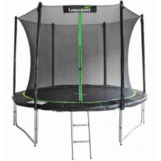 Trampolína 300 cm s vnútornou ochrannou sieťou LEAN SPORT PRO 10 ft - čierna/zelená Preview