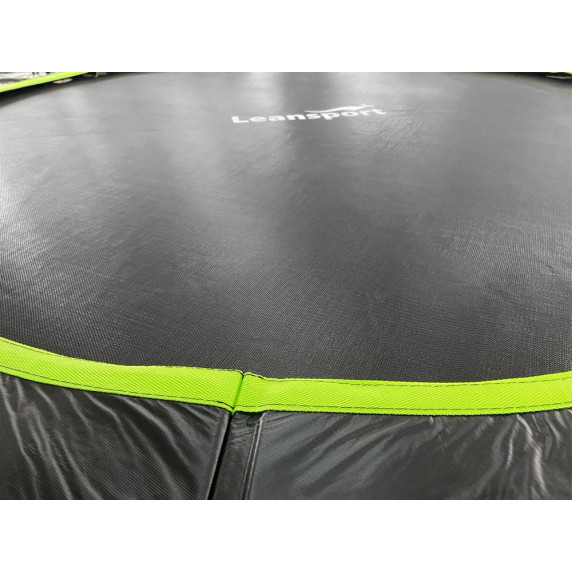 Trampolína 250 cm s vnútornou ochrannou sieťou LEAN SPORT MAX 8 ft - čierna/zelená