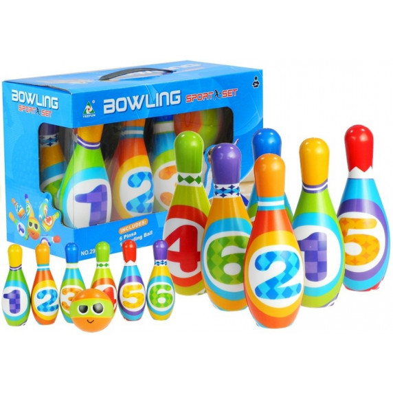 Farebný detský bowling Inlea4Fun BOWLING SET NO.299A