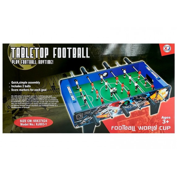 Stolný futbal 70x35x24 cm Inlea4Fun TABLETOP FOOTBAL XJ803-1